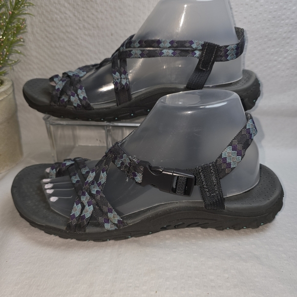 WOMENS SKECHERS REGGAE LOOPY STRAPPY SANDAL MULTICOLOR WOMENS 9 - Picture 4 of 5